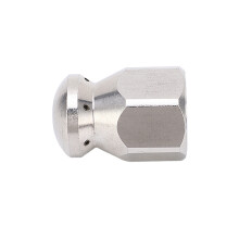 ugello per idropulitrice 5000PSI in acciaio inox, testa rotonda G1/4, per prosciugamento