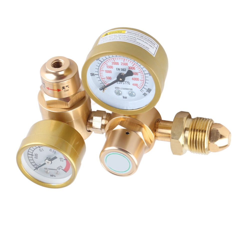Adjustable Argon Co2 Flowmeter 6.605Gpm Durable 4500Psi Regulator 7901371581071