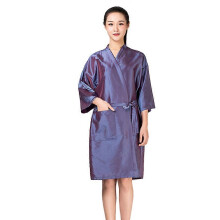 (As show, grey) Salon Client Gown Robes Cape Hair Salon Hair Cutting Smock for Clients Kimono Style