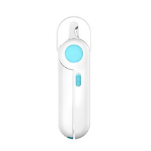 Pet Nail Clippers With Magnetic LED Light For Cats Dogs Rabbits Stainless Steel Blades Safe Claw Cutting Tool Blue