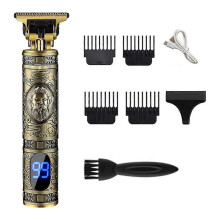 (As show, style4) Electric Cordless Hair Trimmer for Men, Professional Rechargeable Hair Clippers, with LCD Display