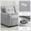 Homcom HOMCOM 2 Seater Pull Out Sofa Bed with Pockets for Living Room Light Grey 7