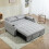 Homcom HOMCOM 2 Seater Pull Out Sofa Bed with Pockets for Living Room Light Grey 8