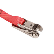 Red 1 in x 25 mm Ratchet Straps Stainless Steel for Boats and Trucks