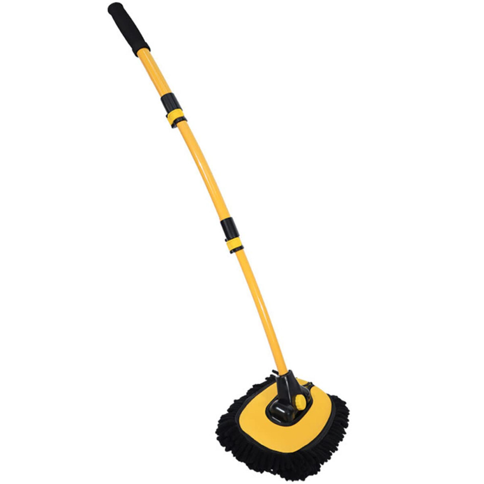 Telescopic Car Wash Mop With 90 Rotating Scratch Chenille Head For Car Truck Boat Roof 9347817101362