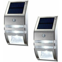 Waterproof Outdoor Lighting, Energy Saving Solar Powered Motion Sensor with LED Light Source Stainless Steel Casing, Induction Light Durable Material