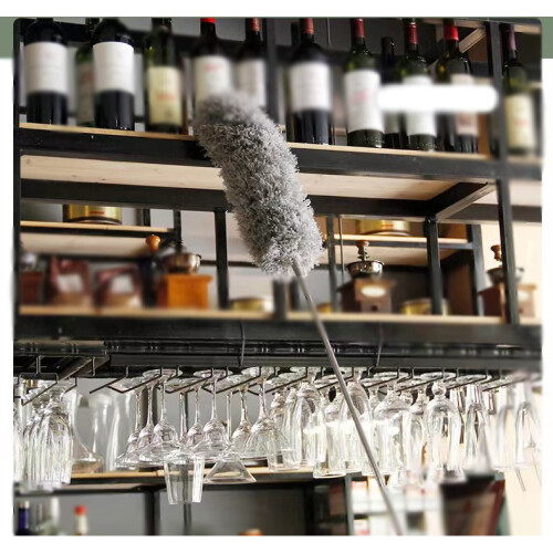 Microfiber Marvel, Extendable Long Duster for Ceiling Fan & High Ceiling Cleaning, Stainless Steel Pole for Sturdy Support 1