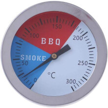 Stainless Steel BBQ Thermometer Gauge, Adjustable Calibration For Precise Measurement
