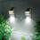 Waterproof Outdoor Lighting, Energy Saving Solar Powered Motion Sensor with LED Light Source Stainless Steel Casing, Induction Light Durable Material 5