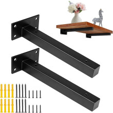 Tacaí Raic Stórála DIY, Lúibíní Seilfe Snámha Cosc Meirge atá Brataithe le Púdar, Lúibíní Balla Miotail Dubh Tromshaothair 150mm do