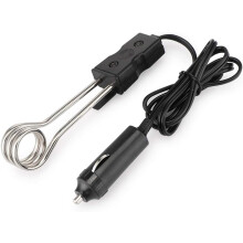 Czajnik elektryczny do samochodu: podróżny podgrzewacz wody do podgrzewania wrzącej kawy i herbaty, inteligentna kontrola temperatury, czarny, 12 V