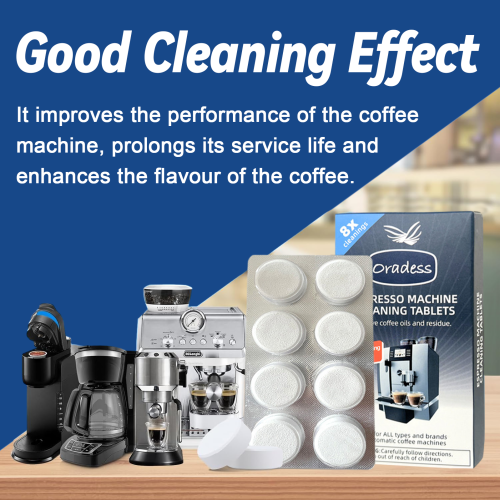 Automatic Coffee Machine Tablets, Descaling Ant Solution For Use In Home Office Espresso Machines, Non-Toxic Biodegradable 8 White Count 2