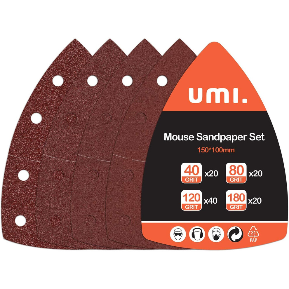 Assorted Grits Sandpaper, High Quality Abrasive Triangle Sanding Pads For Metal Polishing And Rust Removal, Aluminum Oxide Grain Hook-And-Loop 9441426964148