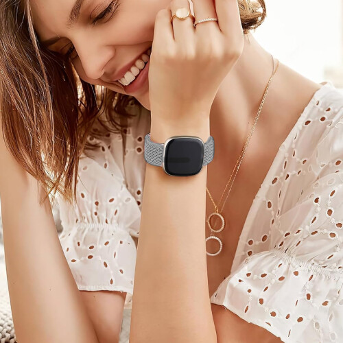 Μοντέρνα λουράκια Fitbit Versa, ελαστικά λουράκια για Versa/Versa2/Lite/SE, απαλά νάιλον 1