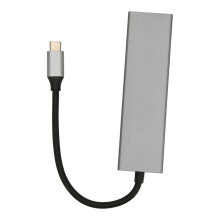 Compact And Portable Multi-port Design Hub For Reliable Plug And Play Experience, Stable Performance USB Hub Fast Data Transfer Aluminum Alloy Adapter