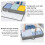 Under Bed Storage Containers, Large Capacity Non-woven Fabric Bins, Saving Space with Collapsible Design, Versatile for Various Storage Needs, Grey 4