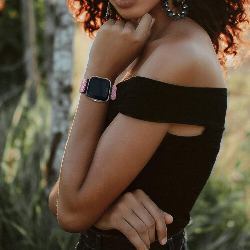Μοντέρνα λουράκια Fitbit Versa, ελαστικά λουράκια για Versa/Versa2/Lite/SE, απαλά νάιλον 2