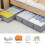 Under Bed Storage Containers, Large Capacity Non-woven Fabric Bins, Saving Space with Collapsible Design, Versatile for Various Storage Needs, Grey 6