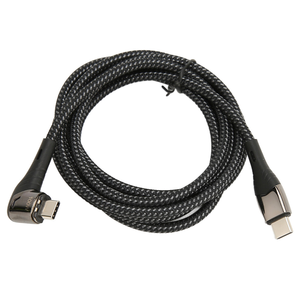 Right Angle Magnetic Usb C Cable 1.5M Pd Fast Charging Up To 100W With 480Mbps Data Transfer Speeds, Led Indicator Magnetic Charging Cord With D Light 9176269618483