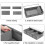 Under Bed Storage Containers, Large Capacity Non-woven Fabric Bins, Saving Space with Collapsible Design, Versatile for Various Storage Needs, Grey 5