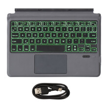 Portable Wireless Keyboard for Microsoft Surface, 7-Color Backlit Bluetooth 5.0, Rechargeable Battery 450mAh With Standby Time up to 100 Days, Quiet