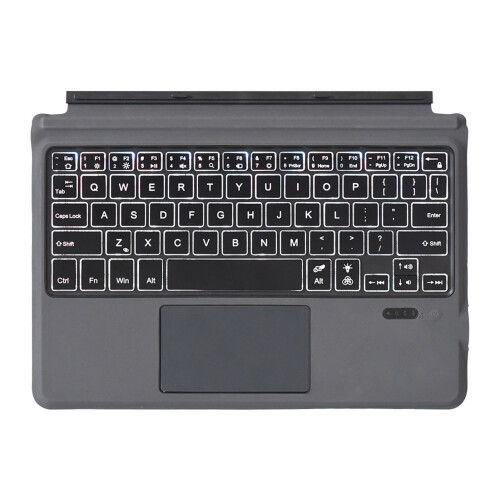 Wireless Keyboard for Microsoft Surface Devices, 7-Color Backlit with Adjustable Angle, Magnetic Attachment, Quiet Typing, Steady Bluetooth 5.0 2