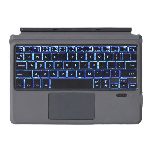 Wireless Keyboard for Microsoft Surface Devices, 7-Color Backlit with Adjustable Angle, Magnetic Attachment, Quiet Typing, Steady Bluetooth 5.0 1
