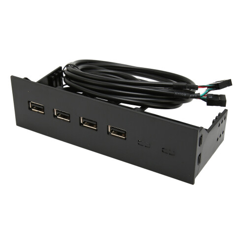Hub USB 3.2 Gen2 de 5,25 polegadas com painel frontal, instalação sem necessidade de drivers, tamanho portátil e conectividade versátil para 2