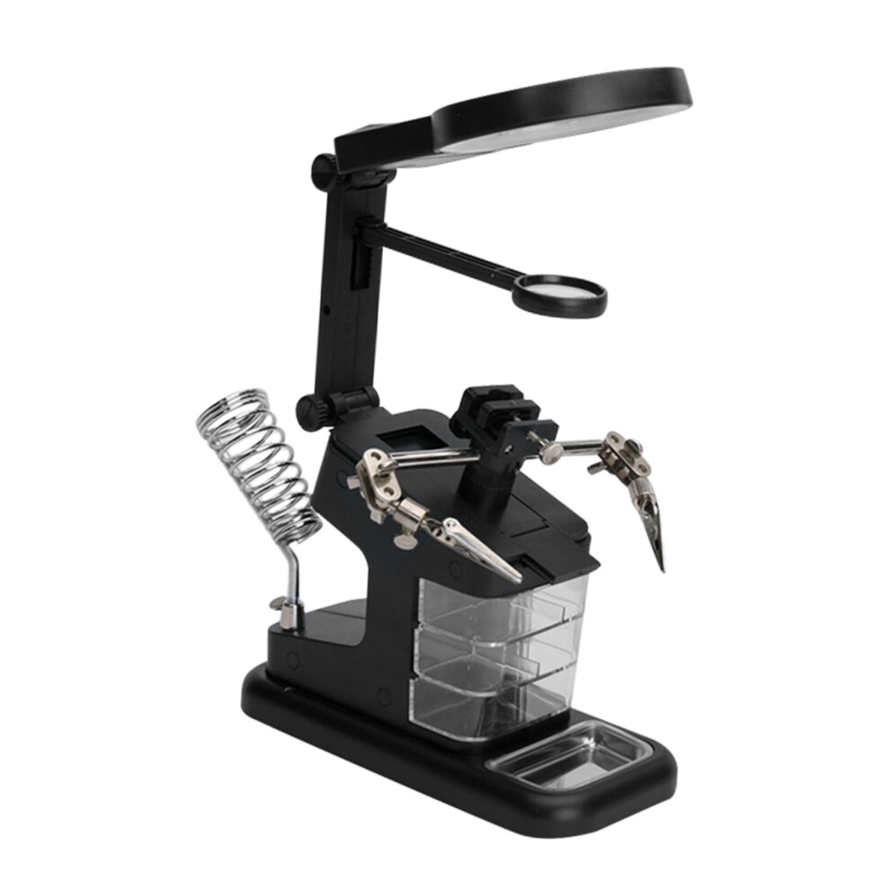 Usb Soldering Station Usb Powered With Led Light Magnifier Clamp Third Hand For Precision Soldering And Diy Projects 9426802519358