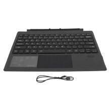 Ergonomic Bluetooth Keyboard Rechargeable Battery Precision Trackpad Wireless Connection LED Backlit Ultra Slim Adjustable Angle Magnetic Detachable