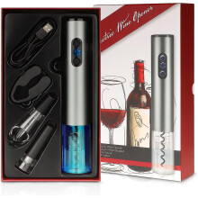 Coffret cadeau ouvre-bouteille électrique sans effort, bouchon à vide, ouvre-bouteille automatique, moteur silencieux, fonctionne sur piles,