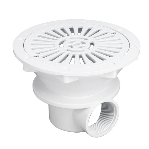 Bonde de piscine en ABS, système de drainage efficace, accessoires de remplacement, interface à pression interne, robuste et 2