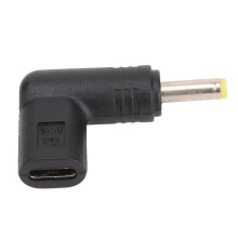 Adattatore USB C a DC Power Delivery con emulatore PD integrato, ricarica rapida angolata a 90 gradi fino a 100 W, compatibile con la ricarica
