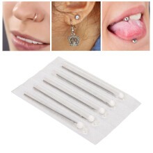 100PCS 16G Stainless Steel Body Piercing Needles, Beveled Tip