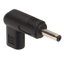 Adattatore trigger emulatore PD da USB C a DC 12V con angolo di 90 gradi, supporto per ricarica rapida tramite caricabatterie Type-C da 65 W per