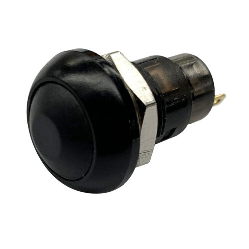 3X -Off Latching Waterproof 12mm Push Button  SPST 2A IP67, Black 1