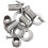 5X Fleur Tuning Pegs / Strings for Stratocaster / Tele / Acoustic Guitar 6L Silver 3