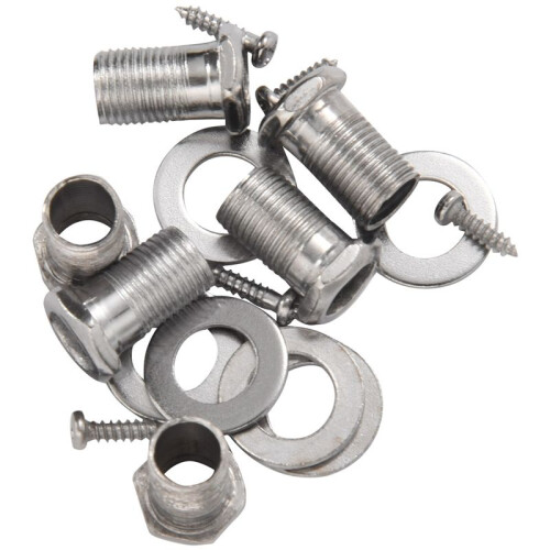 5X Fleur Tuning Pegs / Strings for Stratocaster / Tele / Acoustic Guitar 6L Silver 2