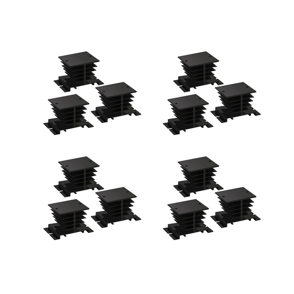 Solid State Relay Heat Sink,12Pcs Heatsink Pid Temperature Controller Heat Sink For Solid State Relay And Ssr Radiator 6033391669468