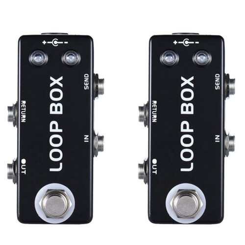 2X Mosky  Guitar Effect Pedal Loop Box Switcher Channel Selection True Bypass