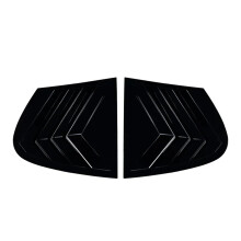 Rear Window Louver Cover Carbon Fiber Gloss Black Side Vent Trim for BMW 1 Series E87 20052011