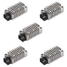 5X Rectificador Regulador de Voltaje de Motocicleta de Aluminio para  Tt250 Tt225 Srx600 Tdm850 Tw200 Fzr400 Fzr600
