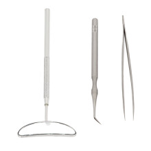 3 Stück Edelstahl-Wimpern-Lift-Tools Set Spiegelpinzette Set für Extensions