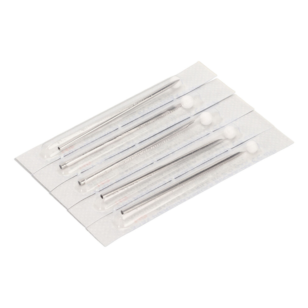 100pcs 14G Stainless Steel Piercing Needles Disposable for Napes Lips Noses