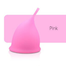 Pink Silicone Menstrual Cup BPA Free 12Hr Use Flexible & Collapsible