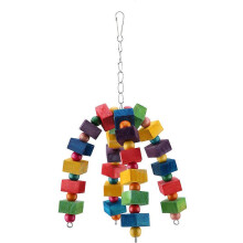Parrot Toy Bird Chewing Toys Hanging Parrort Toy Playing Toy with Hanger