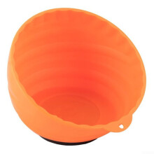 Magnetic Storage Bowl for Gyms Chalk and Parts Organizer Orange