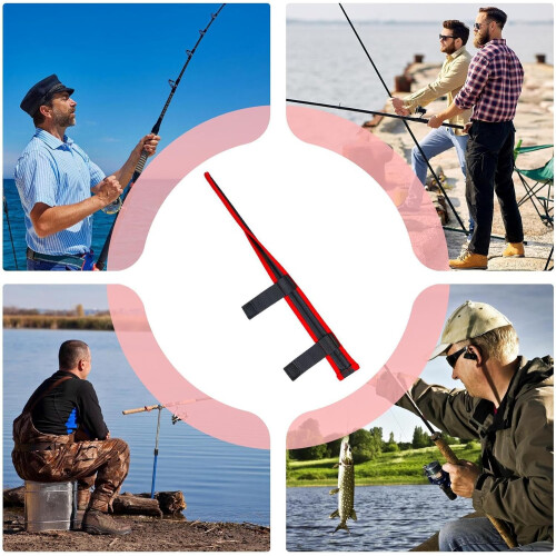 Fishing Pole Sleeve With Adjustable Strap, Pole Tip Guard Sleeve Protector, For Beach, Camping, River, Pond 2