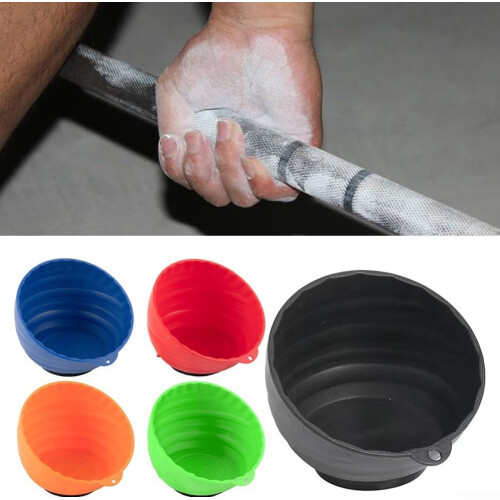Magnetic Suction Bowl Chalk Storage For Athletic Use Red 2