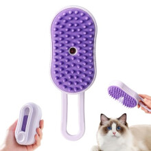 Defaux fur Comb Cat Brush For Long And Short Hair, Grooming Tool For Cats And Dogs, Purple